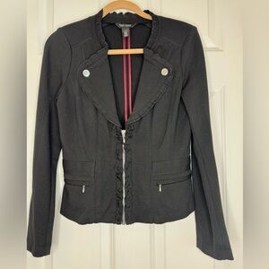 WHBM Black Crop Jacket. Like new. Size 4